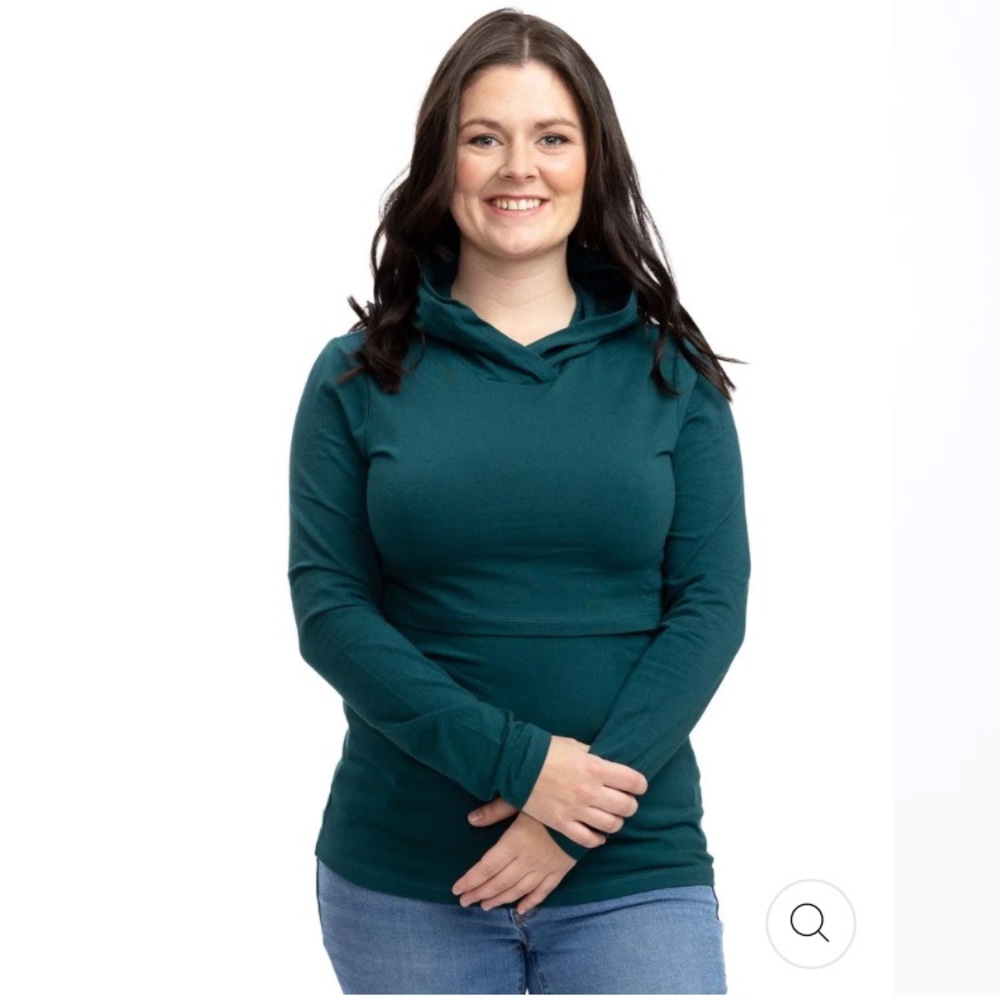 Nursing Top hoodie - Deep Teal